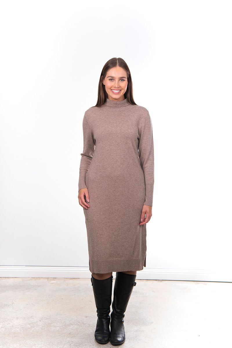 FIELDS SIDE RIBBED DRESS