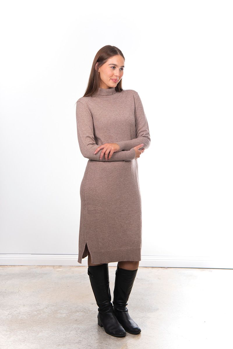 FIELDS SIDE RIBBED DRESS
