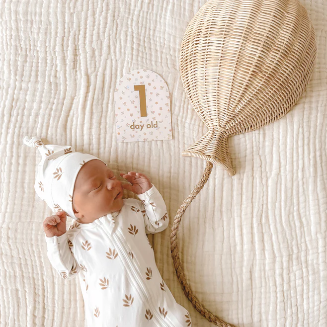 FOX & FALLOW - BABY MILESTONE CARDS - BRODERIE