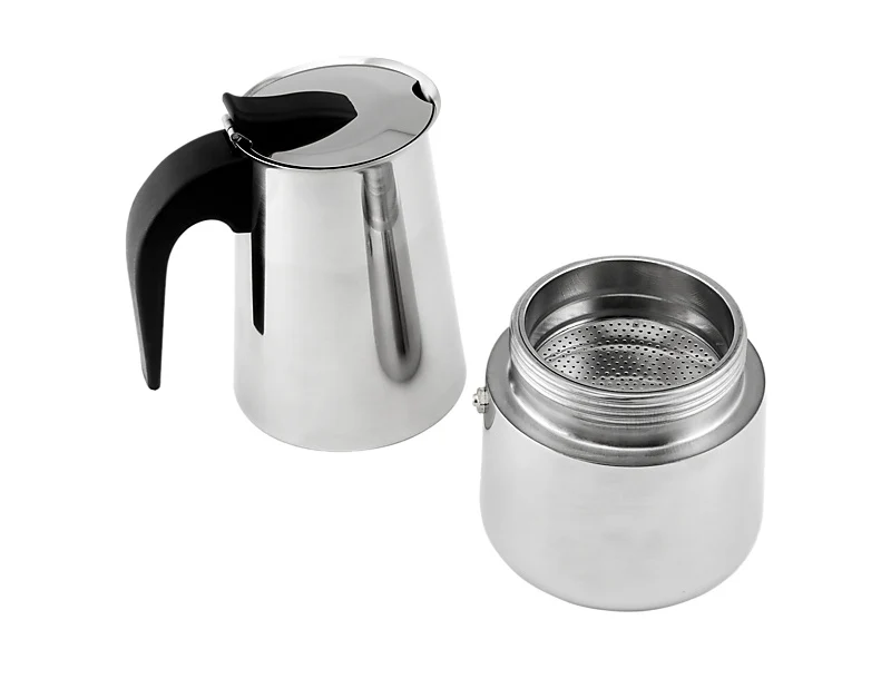 Contemporary Stove Top Espresso Maker 9 Cup
