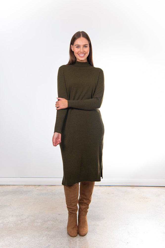 FIELDS SIDE RIBBED DRESS