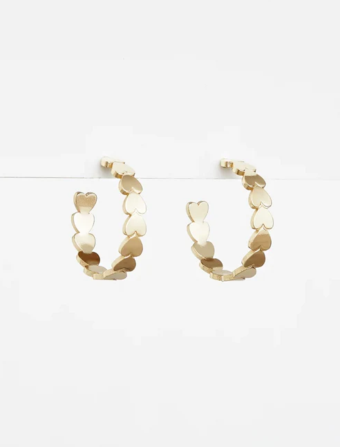 Hoops of Hearts Earrings