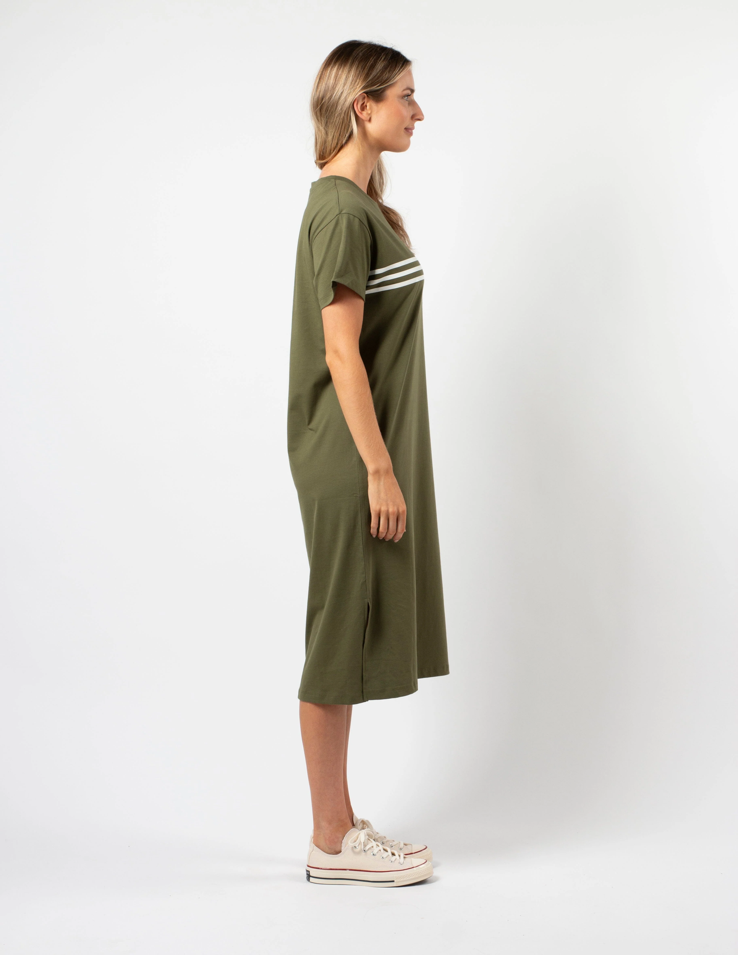 Khaki Maxie T-Shirt Dress