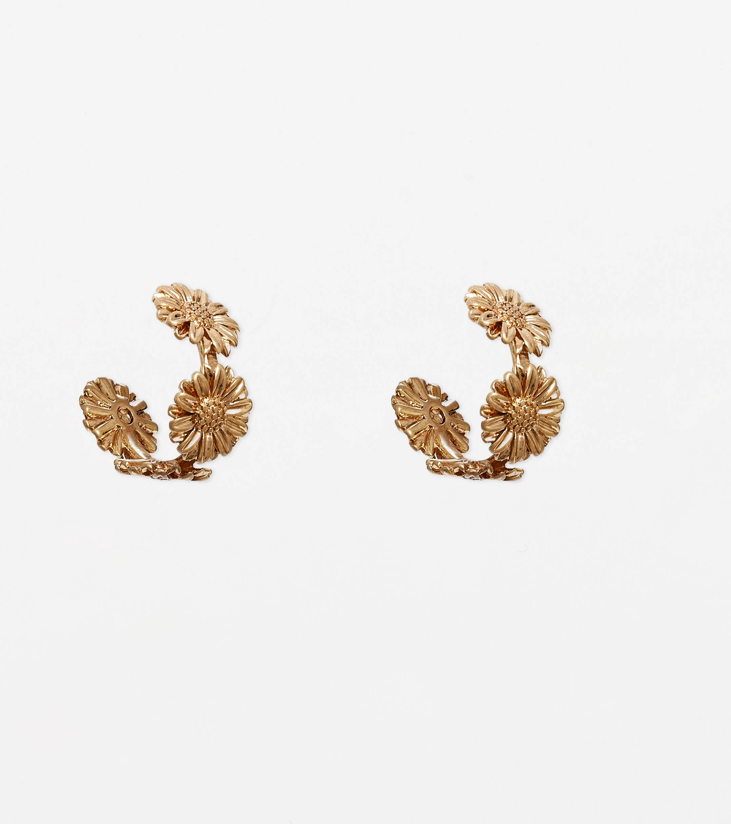 Floral Hoop Earrings