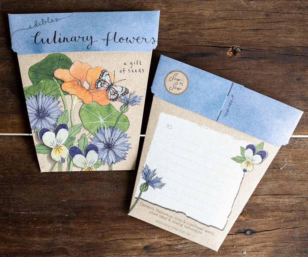 CULINARY FLOWERS GIFTS OF SEEDS