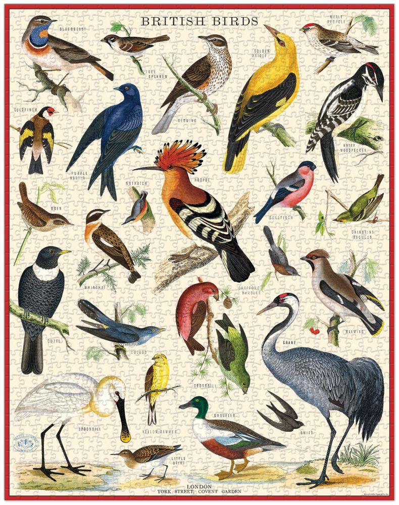 British Birds Vintage Puzzle