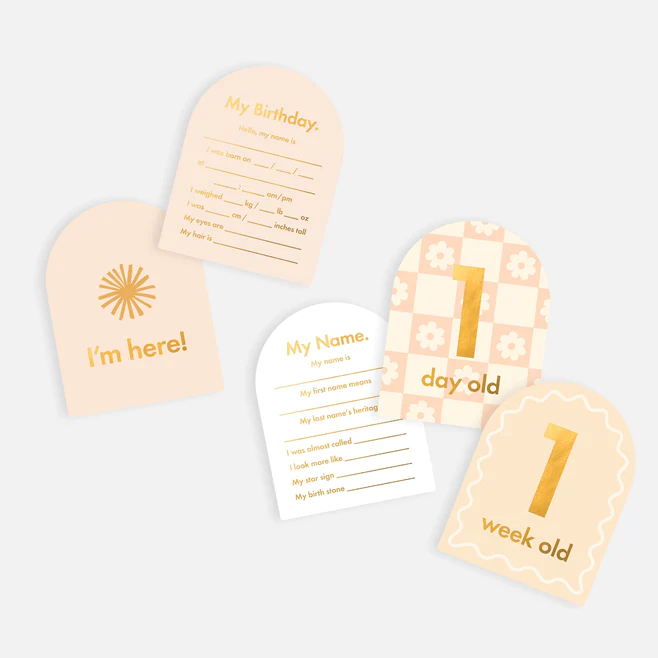 BABY MILESTONE CARDS - HELIOS