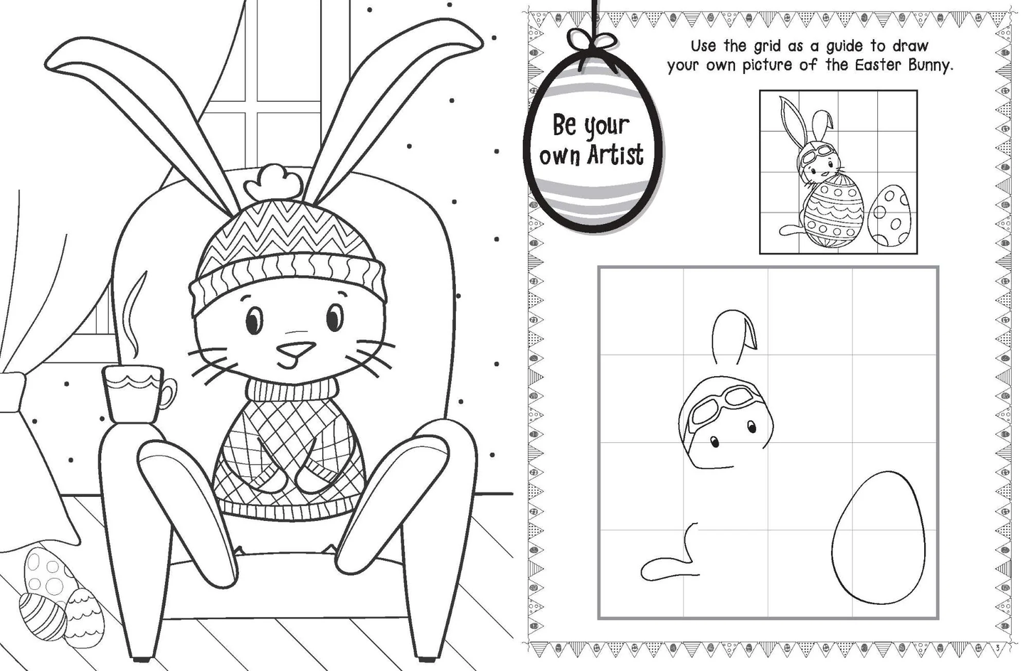 The Easter Bunny Comes to Australia -Colouring Book
