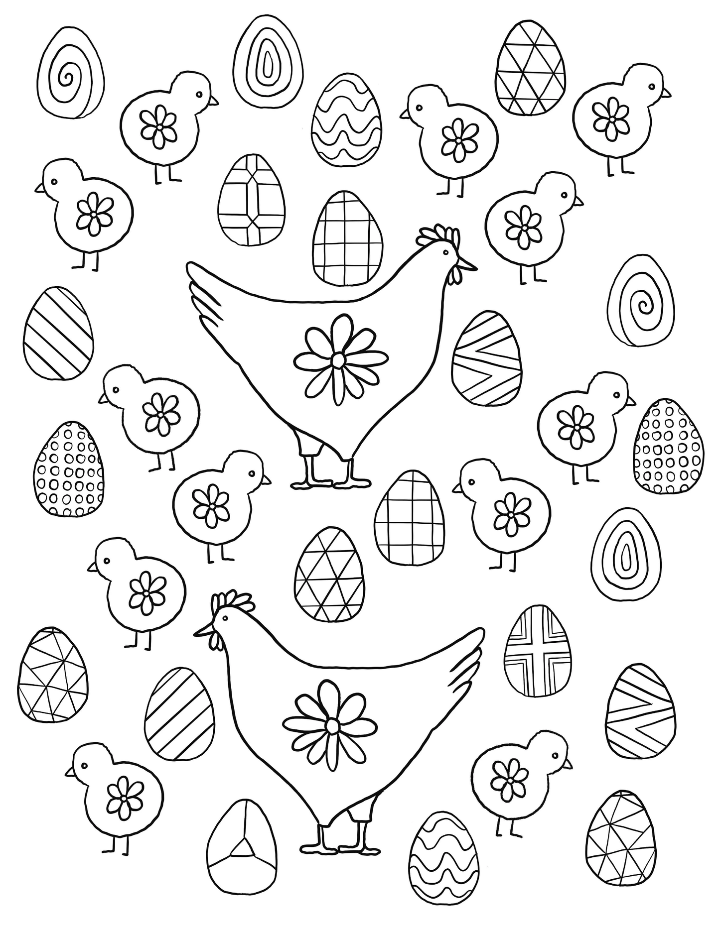 Gem Sticker Colouring Book - Easter