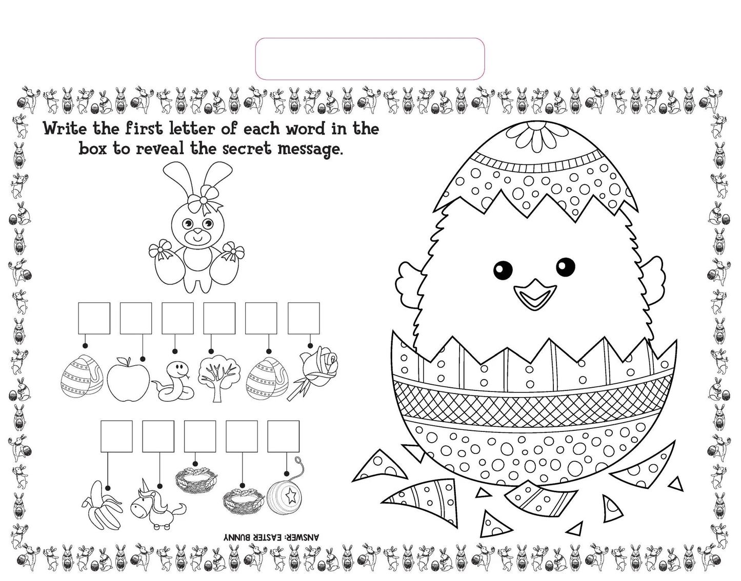 Happy Easter Giant Activity Pad