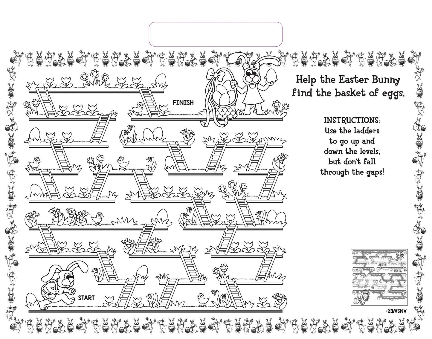 Happy Easter Giant Activity Pad