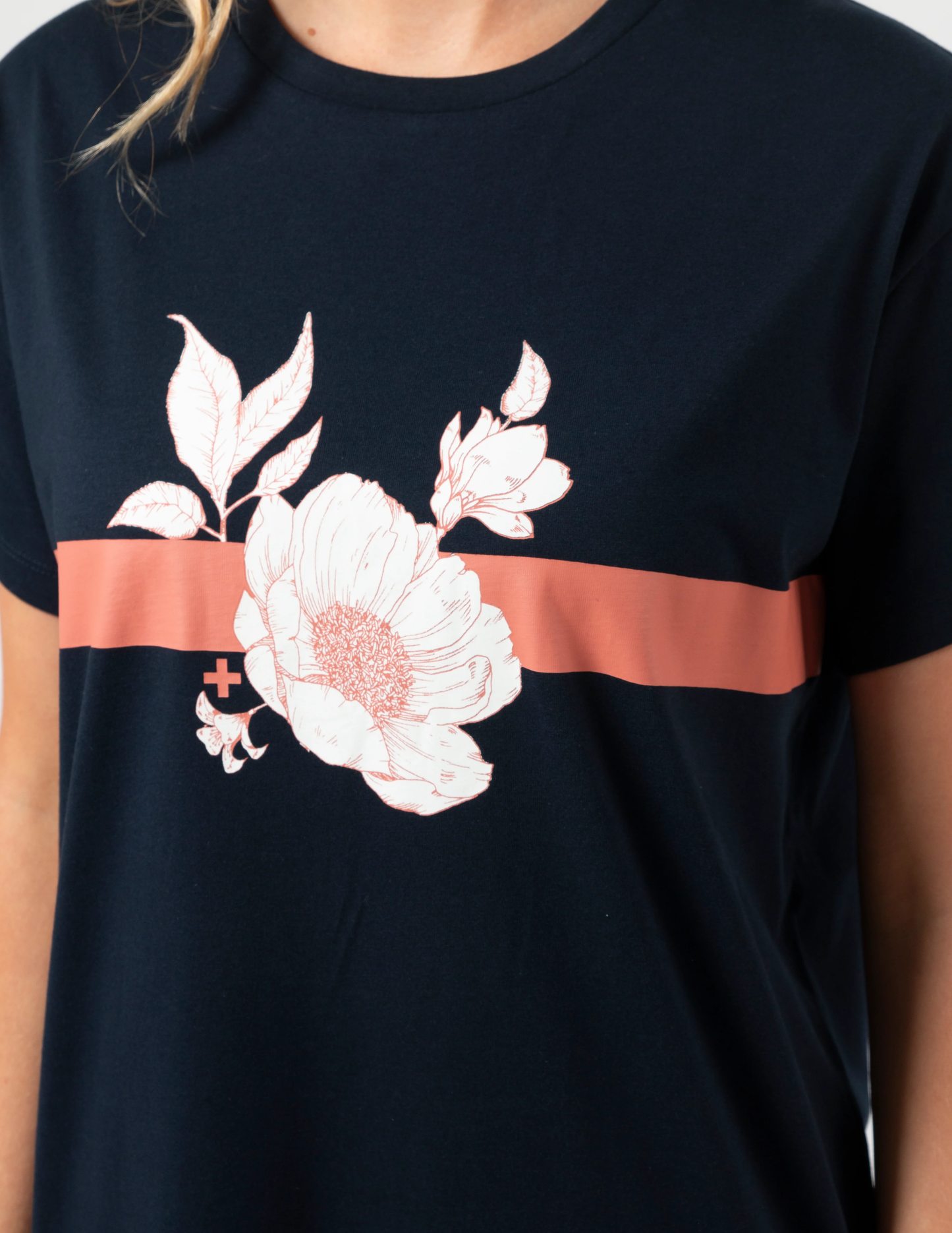 Maxie T shirt Dress - Navy Rose