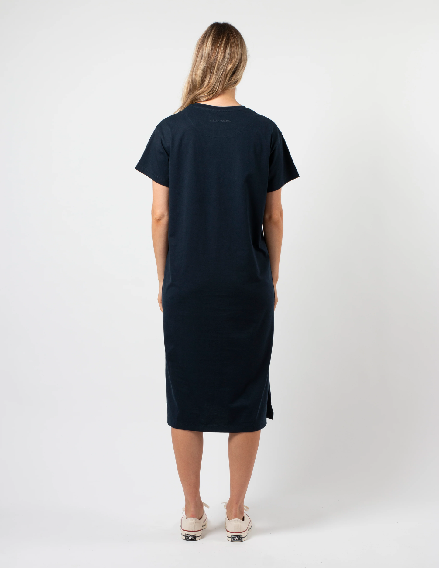 Maxie T shirt Dress - Navy Rose