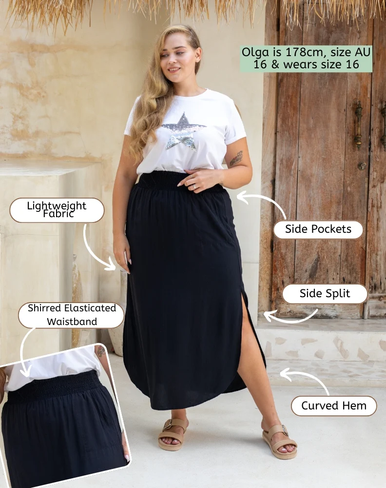 Resort Skirt Black