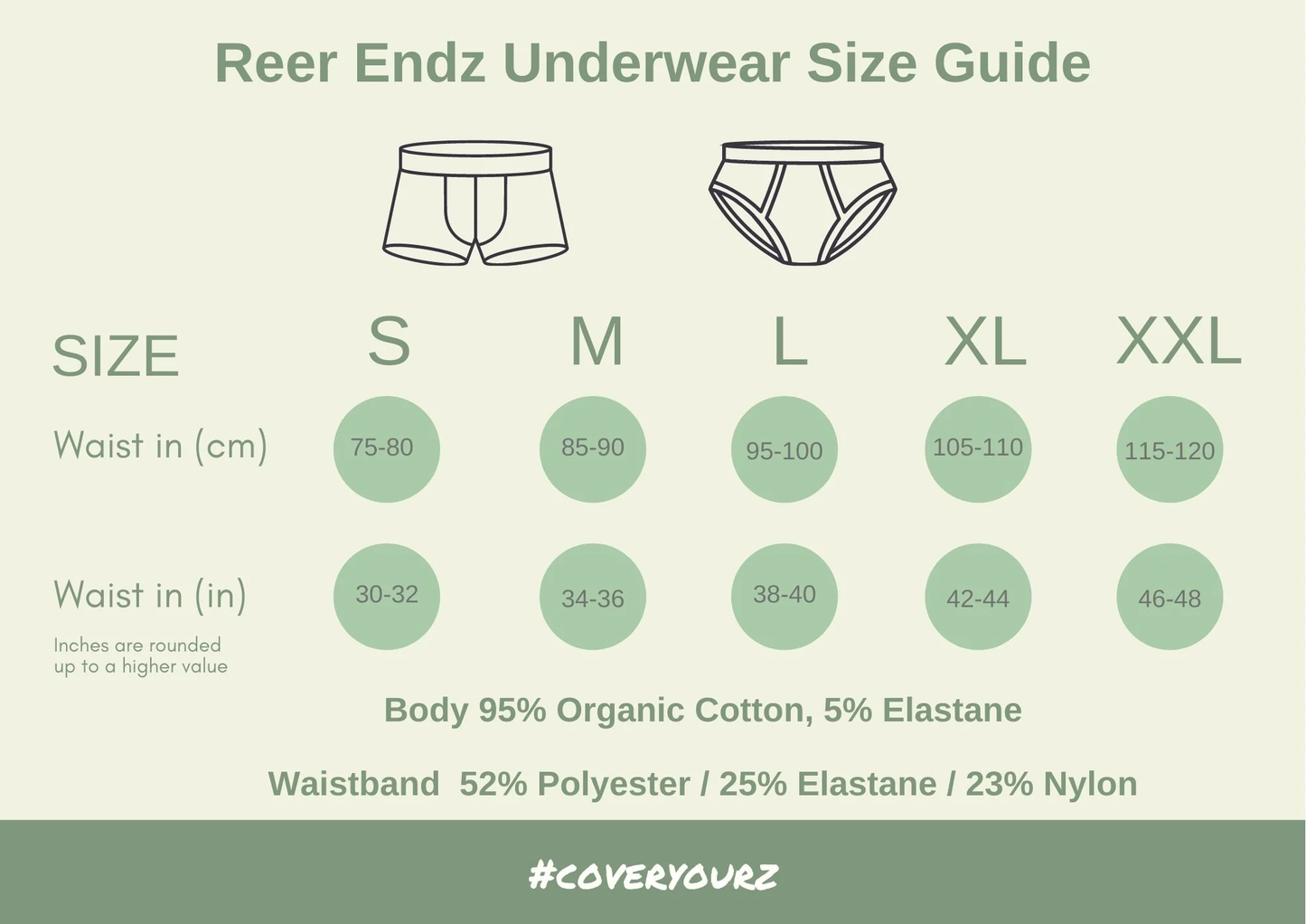 Navy Organic Cotton Men's Trunks