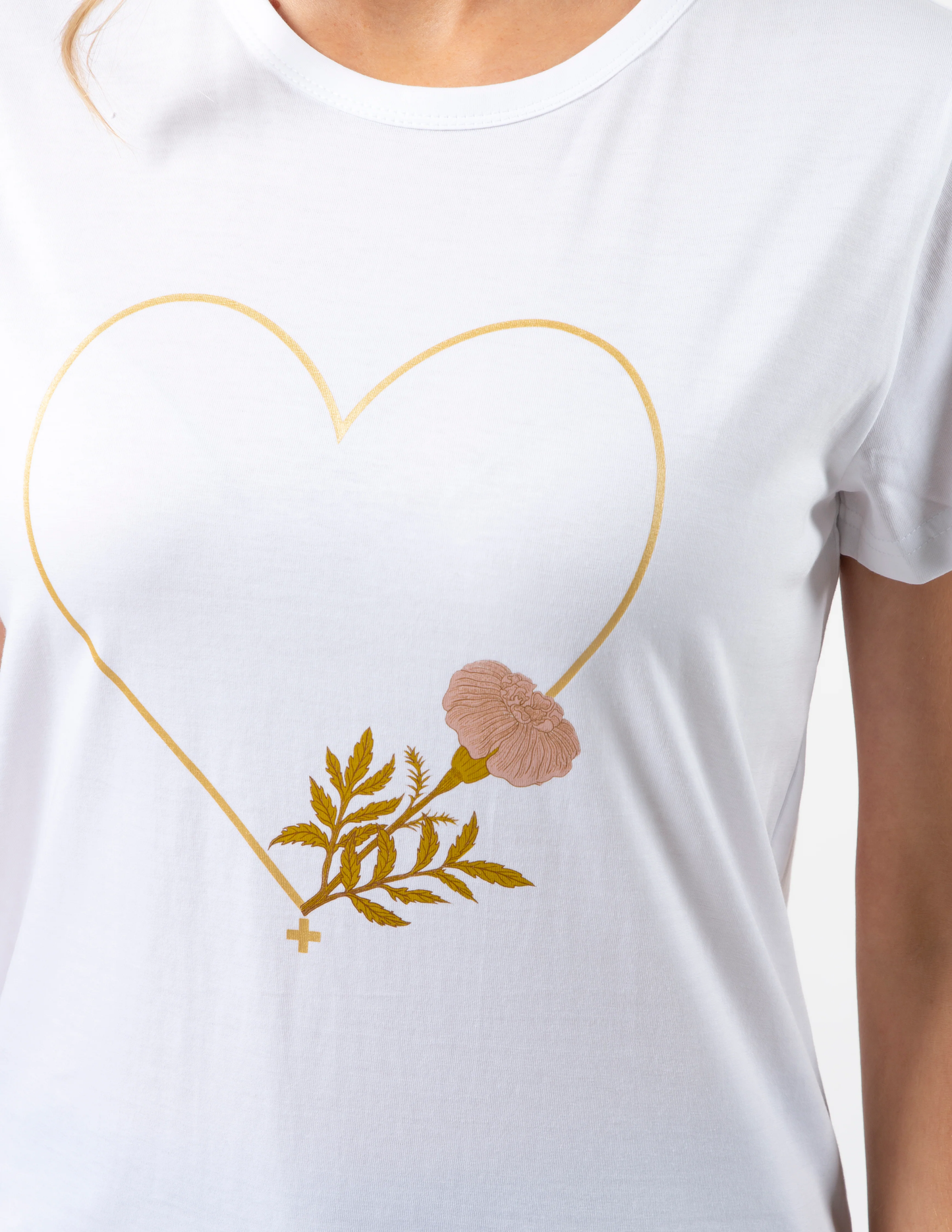 White Fiore Tee