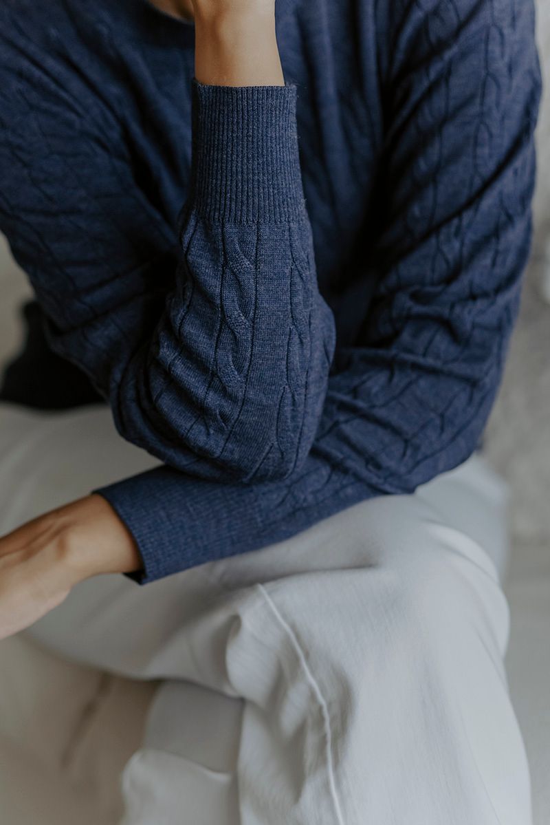 FIELDS ALL OVER CABLE PULLOVER