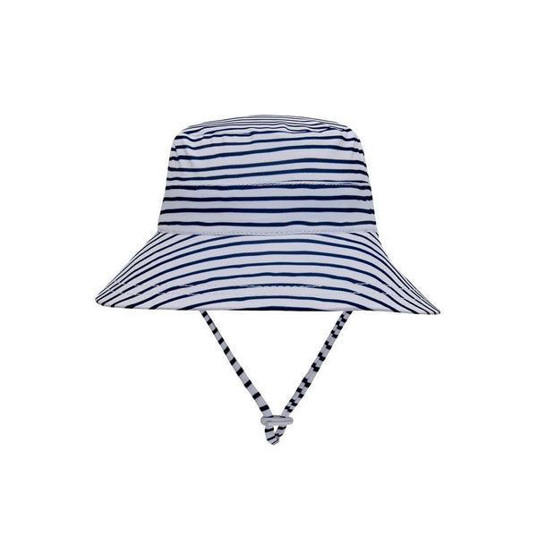 BEDHEAD BEACH BUCKET HAT 'STRIPE' PRINT