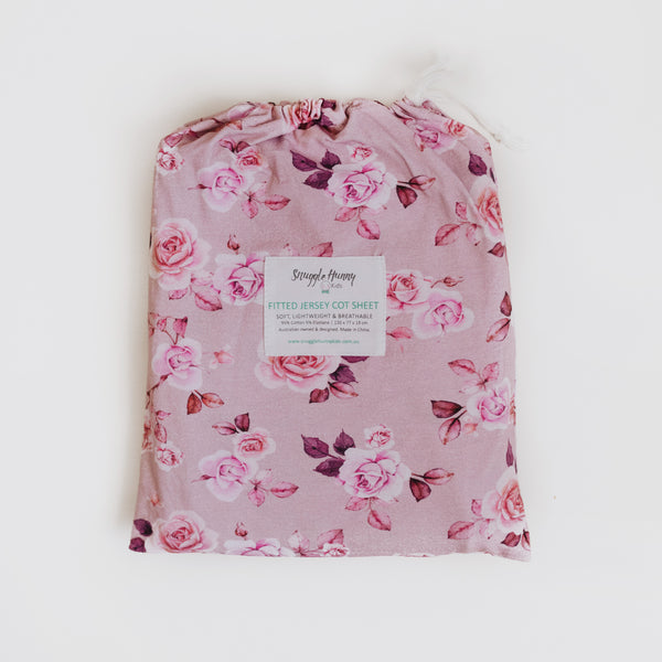 SNUGGLE HUNNY BLOSSOM FITTED COT SHEET