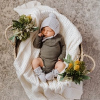 Snuggle Hunny Merino Wool Bonnet and Bootie Set