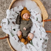 Snuggle Hunny Merino Wool Bonnet and Bootie Set