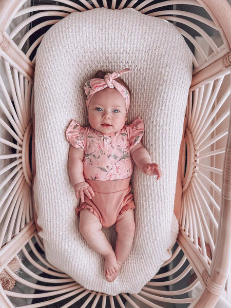 SNUGGLE HUNNY PINK WATTLE SHORT SLEEVE BODY SUIT