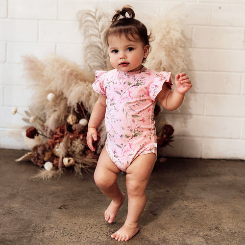 SNUGGLE HUNNY PINK WATTLE SHORT SLEEVE BODY SUIT