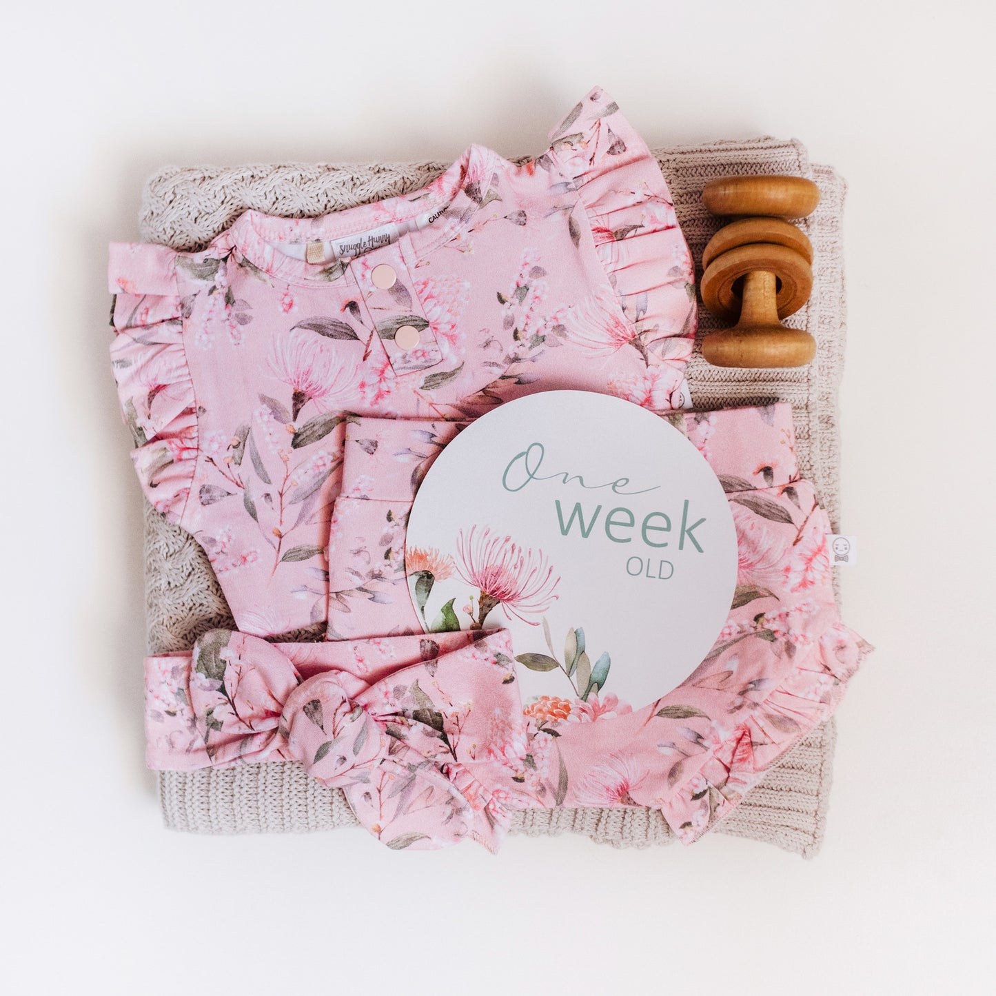 SNUGGLE HUNNY ORGANIC PINK WATTLE BLOOMERS