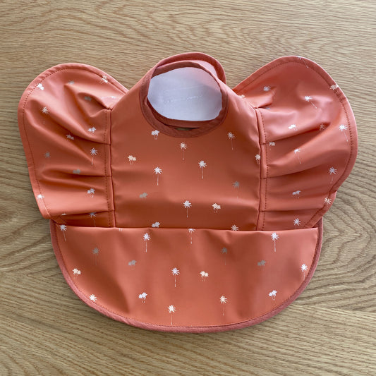 SNUGGLE HUNNY PALM FRILL WATER PROOF BIB