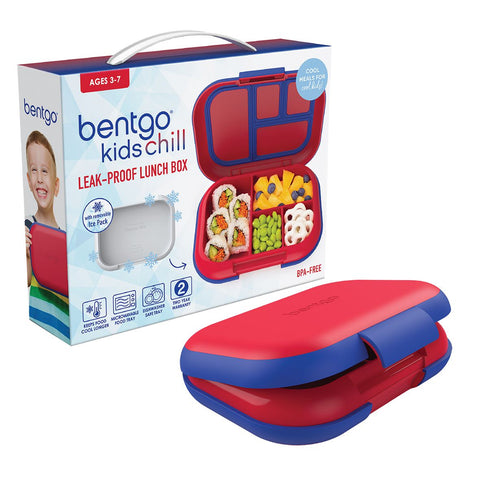 BENTGO KIDS CHILL LEAK-PROOF LUNCH BOX - RED/ROYAL