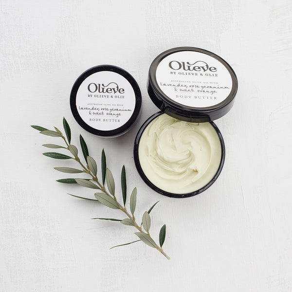 LAVENDER, ROSE GERANIUM & SWEET ORANGE BODY BUTTER 250ML