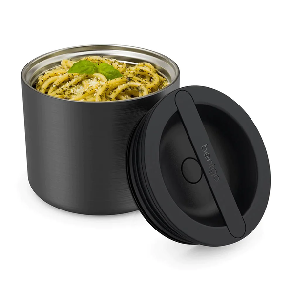 BENTGO S/S INSULATED FOOD CONTAINER 560ML - CARBON BLACK