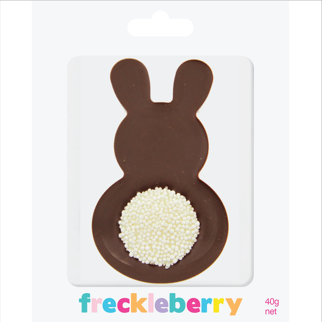 CHOC BUNNY WITH FRECKLE TAIL