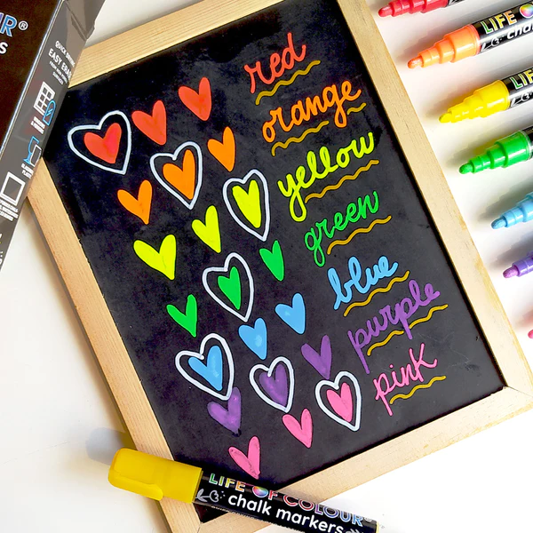 LIFE OF COLOUR CHALK MARKERS