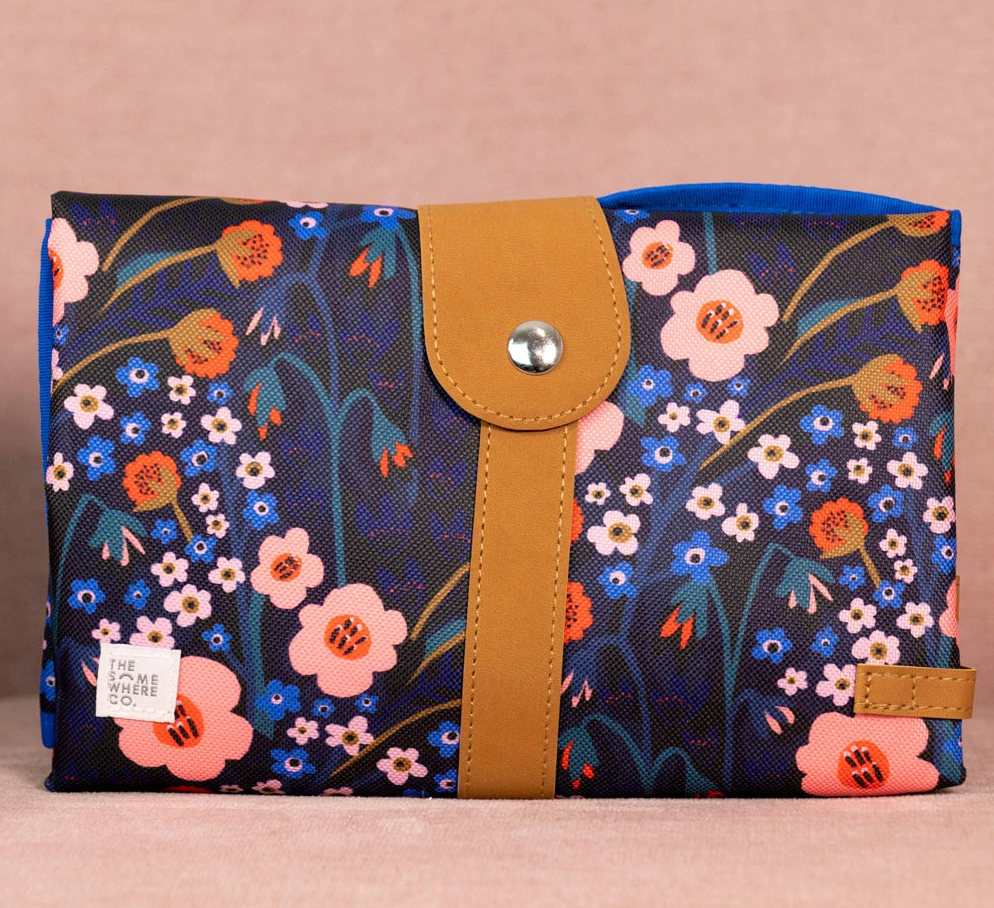 TRAVEL BABY CHANGE MAT - SECRET GARDEN