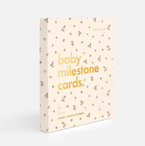 FOX & FALLOW - BABY MILESTONE CARDS - BRODERIE