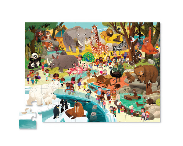 CROCODILE CREEK DAY AT THE MUSEUM PUZZLE 48 PC - ZOO
