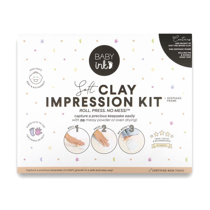 SOFT CLAY KEEPSAKE FRAME KIT - WHITE
