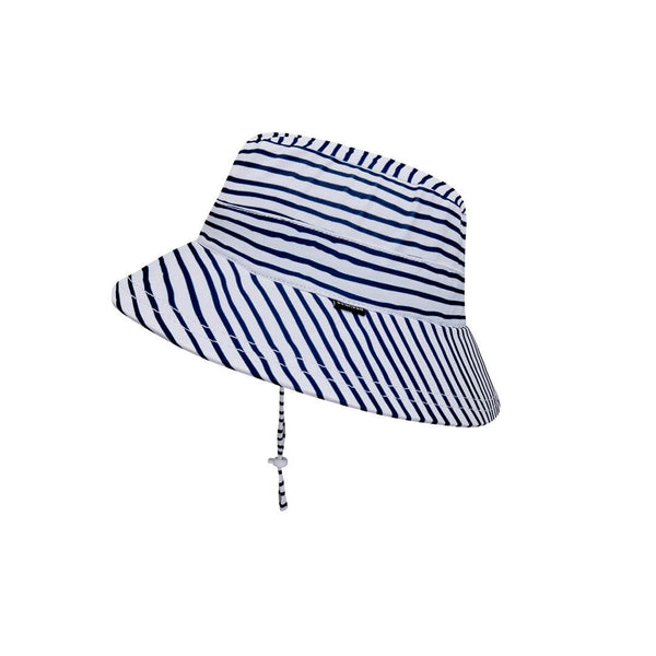 BEDHEAD BEACH BUCKET HAT 'STRIPE' PRINT