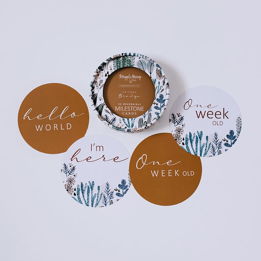 SNUGGLE HUNNY ARIZONA & BRONZE MILESTONE CARDS