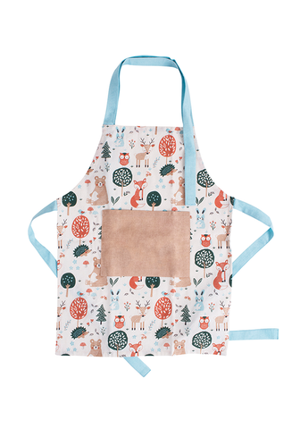 WOODLAND RECYCLED COTTON KIDS APRON