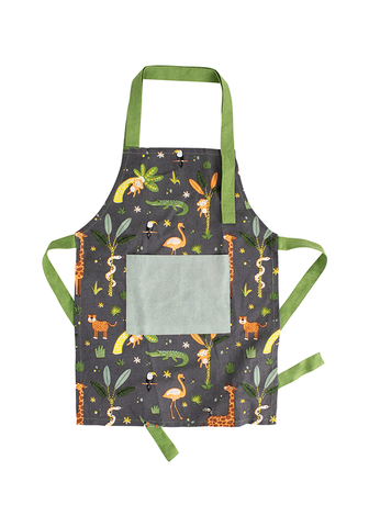 JUNGLE RECYCLED COTTON KIDS APRON