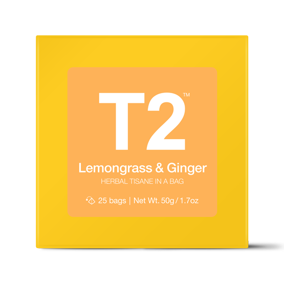 Lemongrass & Ginger Teabag 25pk Gift Cube