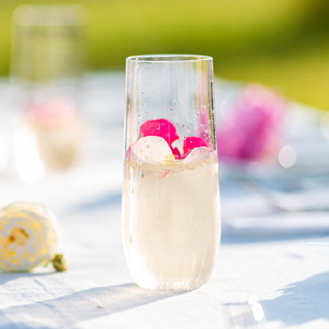 Unbreakable Champagne Flutes Set of 8 (PINK)