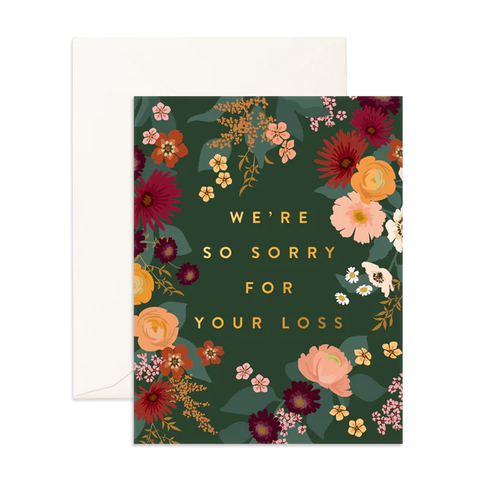 FOX & FALLOW - GREETING CARD - SORRY FOR YOUR LOST FOREST