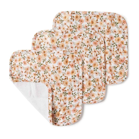 SNUGGLE HUNNY - WASH CLOTHES 3 PACK - SPRING FLORAL